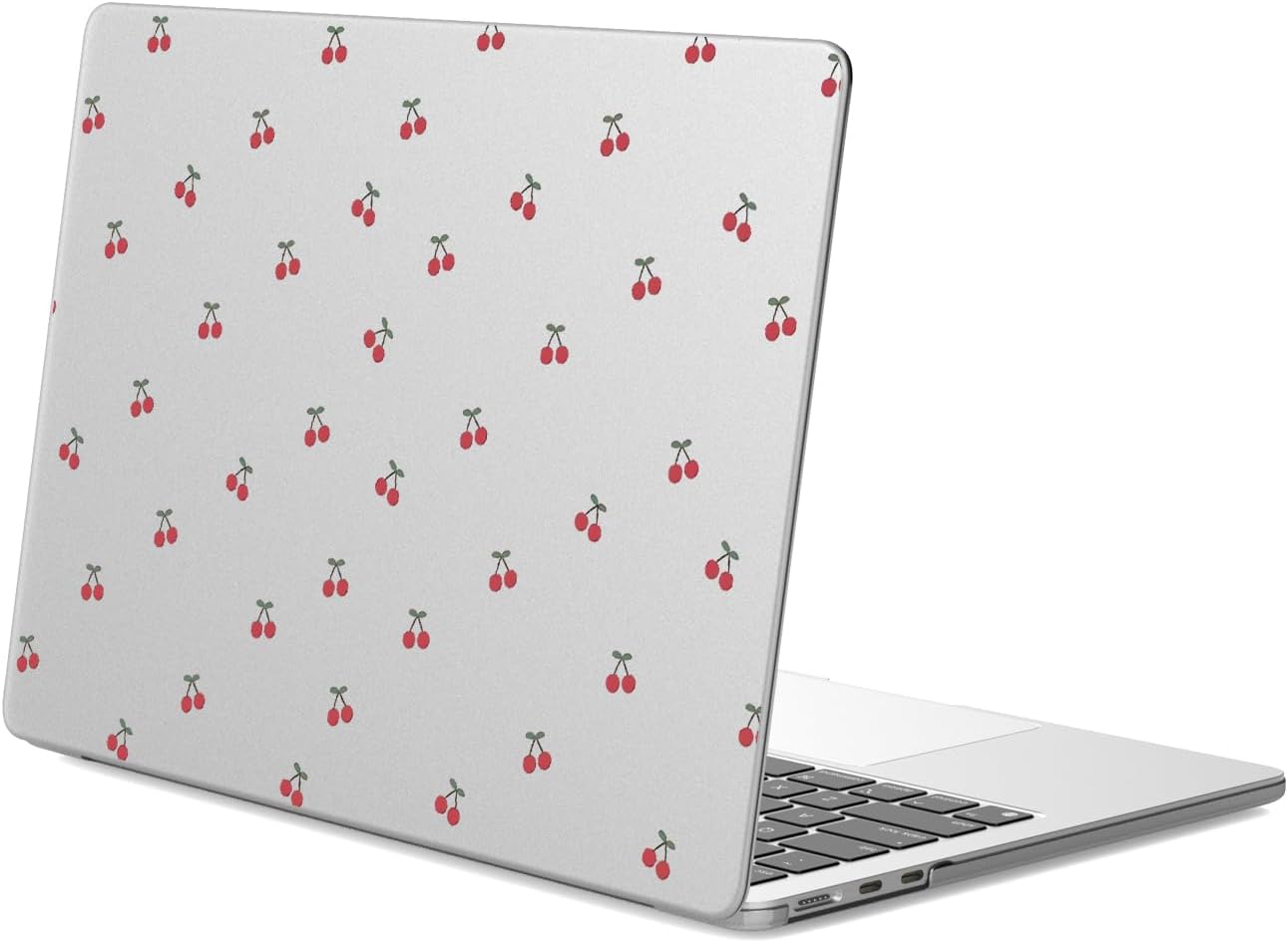 JOYLAND Cute Cherry Case Compatible with MacBook Air 13 Inch A1932/A2179/A2337, Fruits Printed Hard Shell Cover Protective Laptop Case for MacBook Air, 13.3 Inch