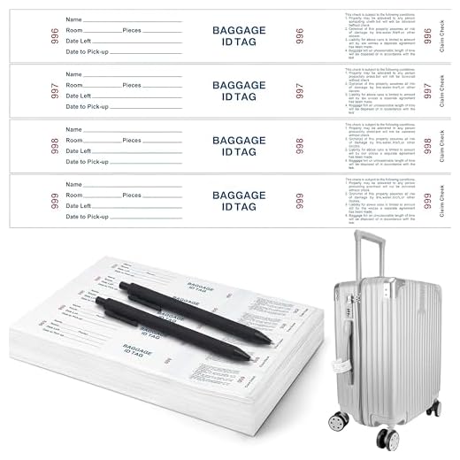 1000 Self-Adhesive Hotel Luggage ID Tags