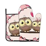 Komfort und weicher Stoff: Isolationshandschuhe sind aus wasserdichtem Polyester und Isoliergewebe, so dass Sie sich wohl fühlen und nicht steif fühlen. Die Handschuhe sind entworfen, um Lebensmittel aus dem Ofen oder der Mikrowelle leicht zu entfernen, um Ihre Hände und Handgelenke vor Verbrennungen zu schützen