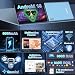 SUAAT 2026 Tablet 10 Zoll Android 15 Octa Core Tablet mit 64 GB ROM + 2 TB TF | 5G + 2,4G WiFi |GMS| Bluetooth 5.0 |8 MP + 5 MP | Typ C,Touchscreen-Tablet mit Hülle, Tastatur und Maus-Blau