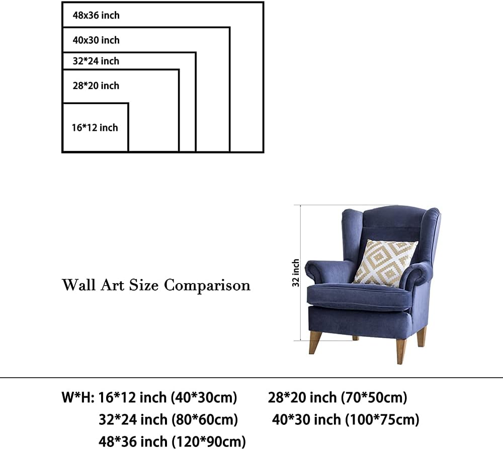Amazon Com Wieco Art Starry Night Canvas Prints Wall Art By Van Gogh Classical Famous Artwork Huge Size Modern Blue Impressionist Sky Star Pictures Paintings For Living Room Bedroom Home Decorations 36x48 Inch