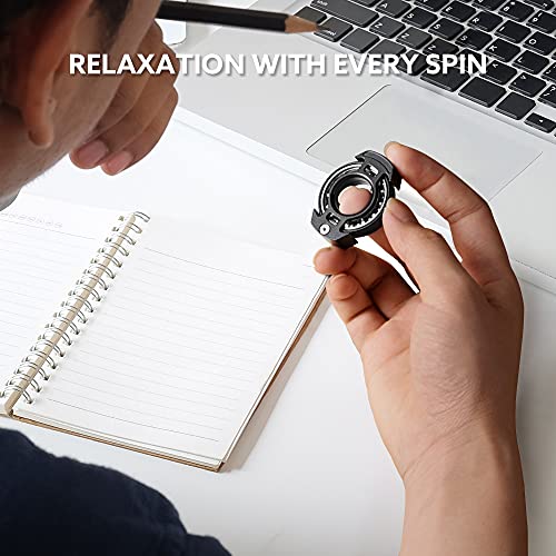 Airino Reactor Fidget Spinner - An Edc Adult Fidget Toys Help Relief Stress Anxiety And Tension Excellent Sensory Toys For Adults, Add, Adhd To Promote Focus. (Black) #TOP1