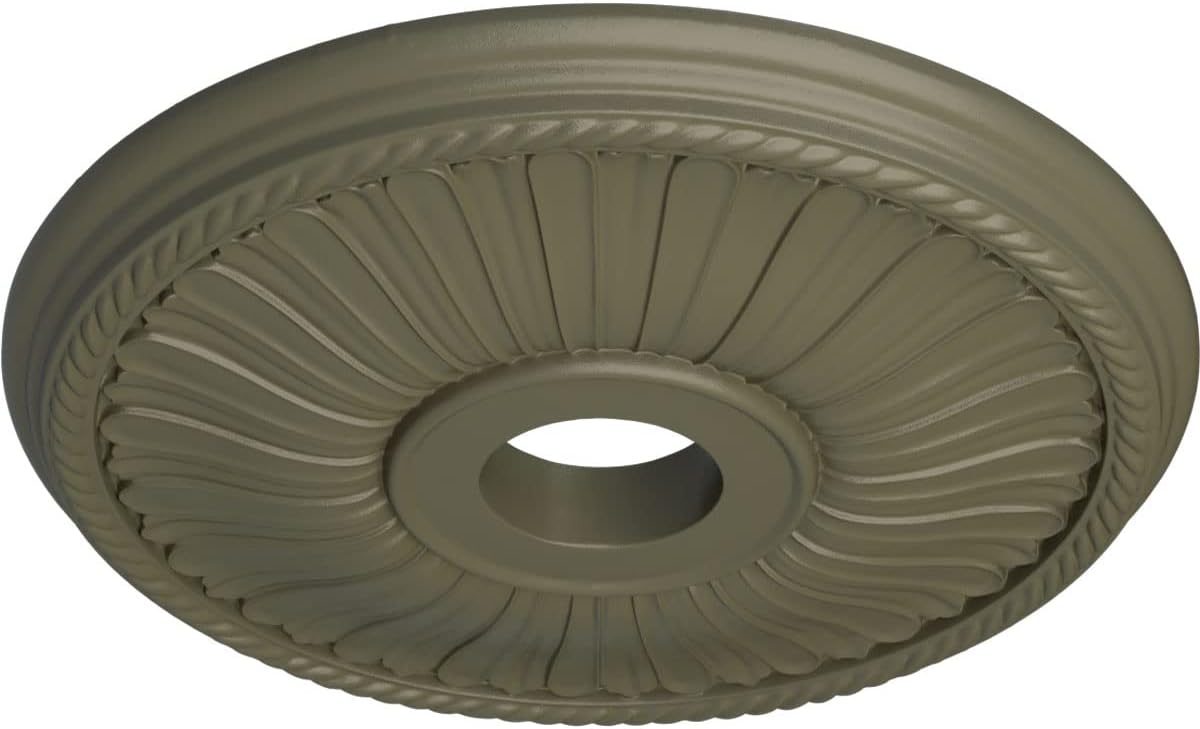 Ekena Millwork CM20BE1SSF Berkshire Ceiling Medallion, Spartan Stone