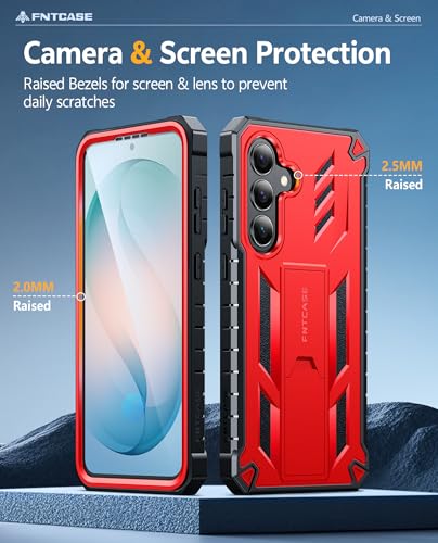 Coque Samsung S26 Plus FNTCASE antichoc avec béquille intégrée et protection d'écran robuste