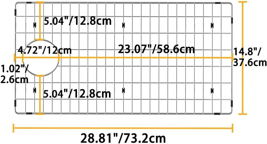 Grille d'évier en acier inoxydable premium pour cuve simple - 4