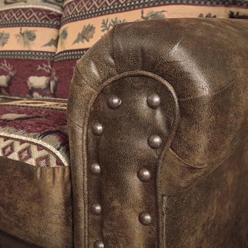 American Furniture Classics Sierra Lodge 4-piece Sleeper Sofa Set in Brown - Image 12