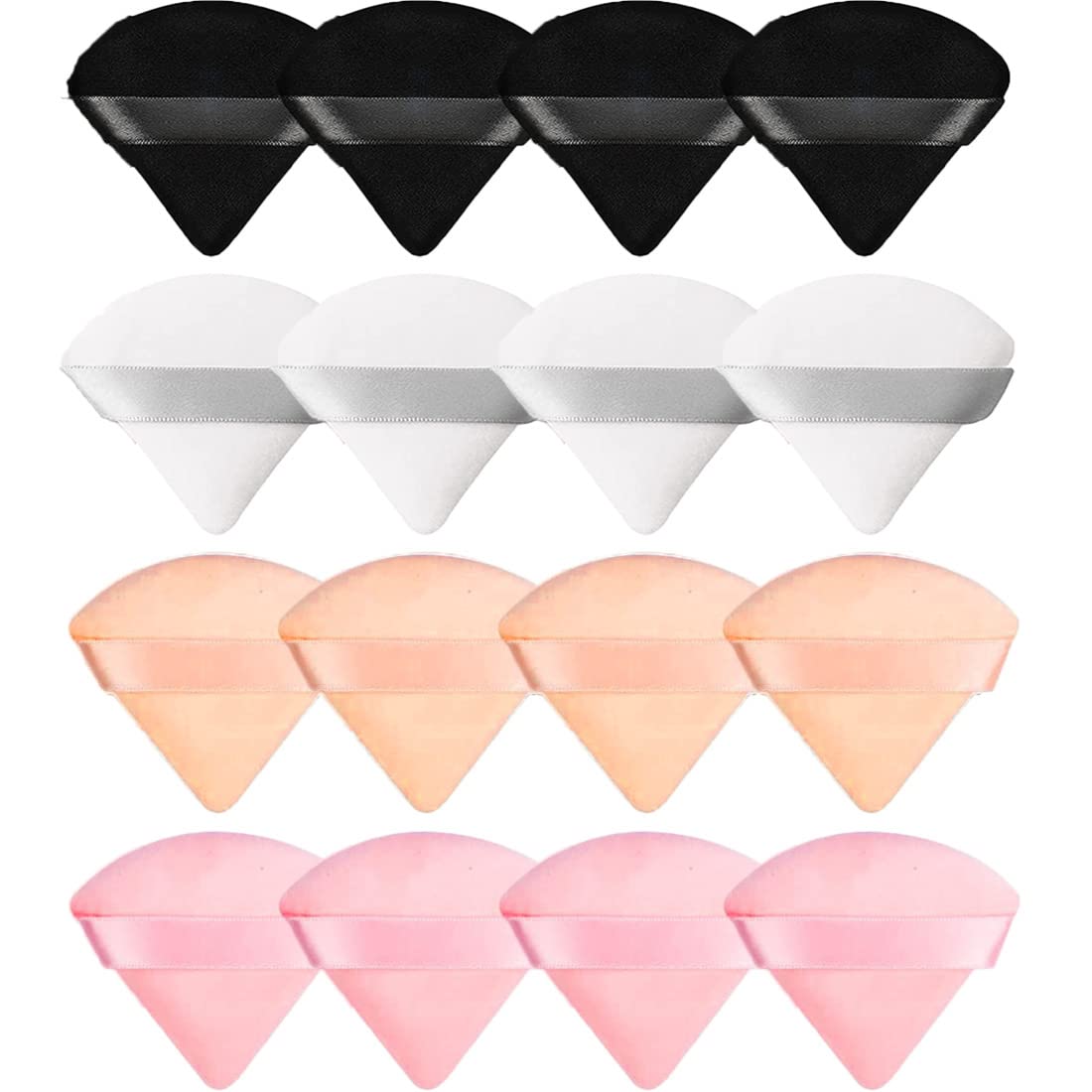 Amazon.com : 16 Pieces Powder Puff, Velour Triangle Puff Soft Makeup ...