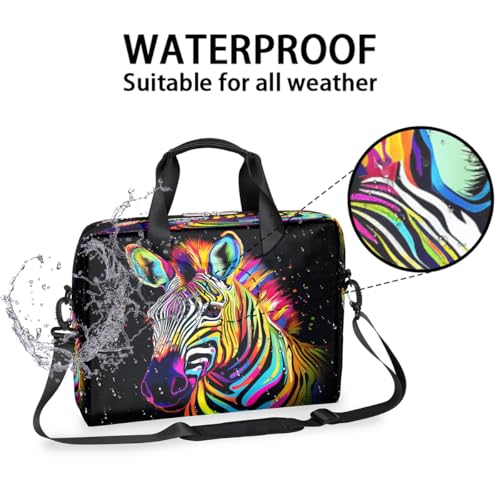 Maletín para portátil estampado cebra 15.6" miniatura 3