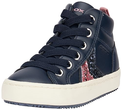 Geox J Kalispera Girl B, Zapatillas, Navy Dk Pink, 29 EU