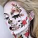 Go Ho Red Black and White Face Body Paint(2.55 oz),Washable Easily,Smooth and Full Coverage for Halloween Costumes Cosplay SFX Skull Vampire Zombie Clown Makeup