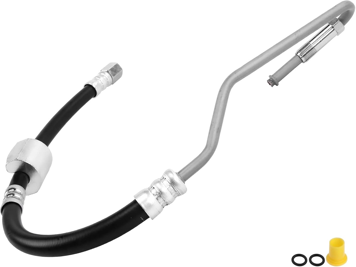 A-Premium Power Steering Pressure Hose Line Assembly Compatible with Dodge Ram 2500 Pickup 2009-2010, Ram 3500 Pickup 2009, V8 5.7L & Ram 1500 2011-2012, 2500 3500 2012, L6 6.7L, with Threaded Fitting