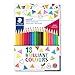 Produktbild Staedtler Buntstifte ergosoft (erhöhte Bruchfestigkeit, ergonomische Dreikantform, rutschfeste Soft-Oberfläche, Set mit 18 brillanten Farben, Neon-Farben, Kartonetui, 157 C18P1 ST)