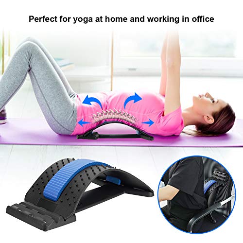 Planche D'étirement Du Dos Ajustable 3 Niveaux - Silicone Antidérapant - Pour Yoga, Récupération, Massage Lombaire
