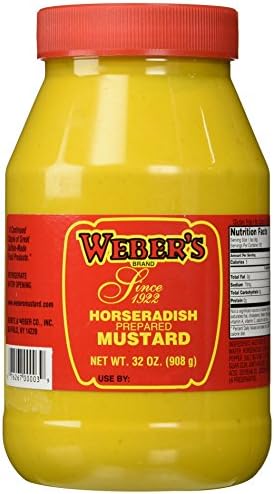 Buffalo's Own Weber's Brand Original Horseradish Mustard 32oz.