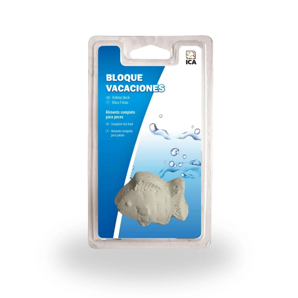 ICA - Bloque de alimento para Peces - Forma de pez - hasta 12 dias
