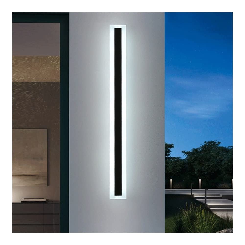 Exterior Light Long Strip LED Wall Lamp IP65 Waterproof Aluminum Wall Sconce Light for Outdoor Home Garden Porch Entryway Front Door Patio Lighting Fixtures Outdoor Wall Light(Cold White-40CM/11W)