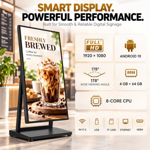 Image of 43 inch Digital Signage Display,Foldable Advertising Kiosk for Store
