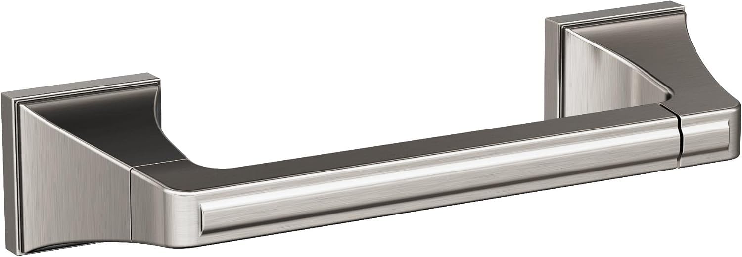 Amerock Mulholland 8-13/16" Brushed Nickel Pivoting Toilet Paper Holder