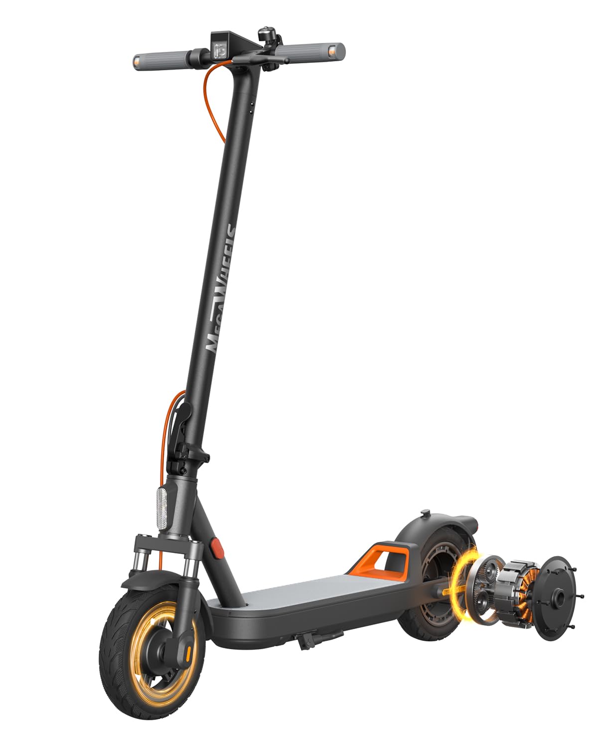 View 2 of ****Parts only****
MEGAWHEELS Electric Scooter,Electric Scooter Adults with Suspension,28 Miles Long Range, 10in Pneumatic Tires,600W Motor,20 Mph Fast E Scooter with Smart APP for Commuting, Outdoor, Short Travel