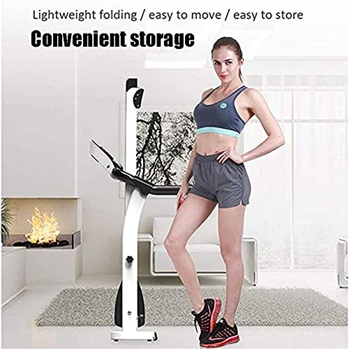 Image of Folding Treadmill Electric Motorized Power Walking Jogging Running Exercise Fitness Machine Trainer Equipment for Home Gym Office Space Saver