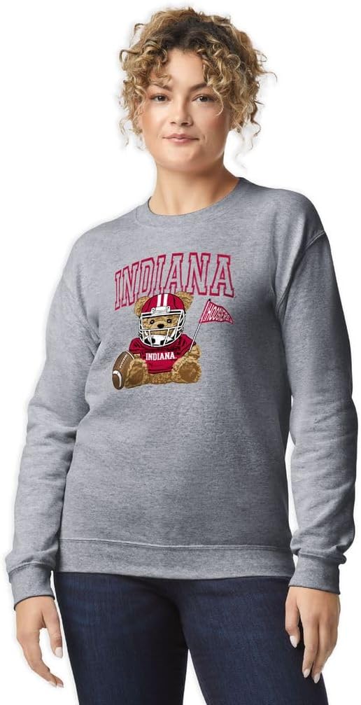 Barnesmith NCAA Football Teddy Bear Logo Adult Unisex Crewneck Sweatshirt - Image 2