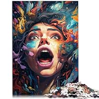 1000 Teile Holzpuzzle – Tiger-Schädel-Motiv, 75x50 Cm, Für Erwachsene & Jugendliche Ab 12 Jahren, Perfekt Zum Entspannen Und Als Deko