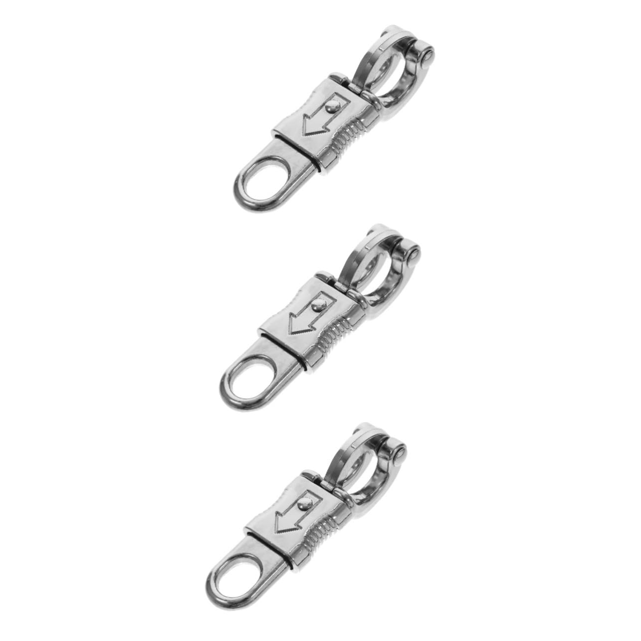 PartyKindom 3pcs Emergency Quick Release Hook Snap 102mm Swivel Snap Shackle for Outdoor Sports Riding Supply