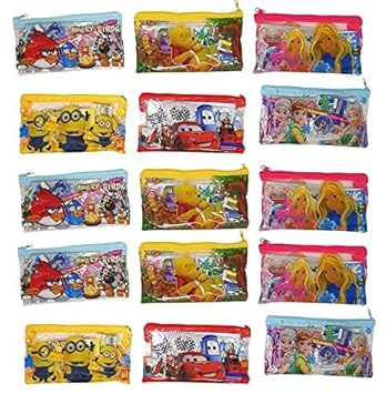 ShubhKraft Birthday Party Return Gift in Bulk | Mix Stationery Set with Pencils, Eraser, Sharpner, Crayons Colour and Drawing Book for School Kids (Pack of 15, Multicolour)