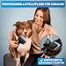 BluePet Profi Hundebürste Langhaar, Flexible Zupfbürste für Hunde & Katzen