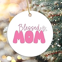 * vintage ornament ୨୧ * ホワイト シープ mama Amazon.com: Hippie Mama Christmas Ornament Ceramic Round