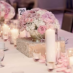 Shmilmh clear votive candle holders glass tealight candle holders bulk with rim for wedding table centerpiece birthday party thanksgiving decor set of 12  urban country home decor