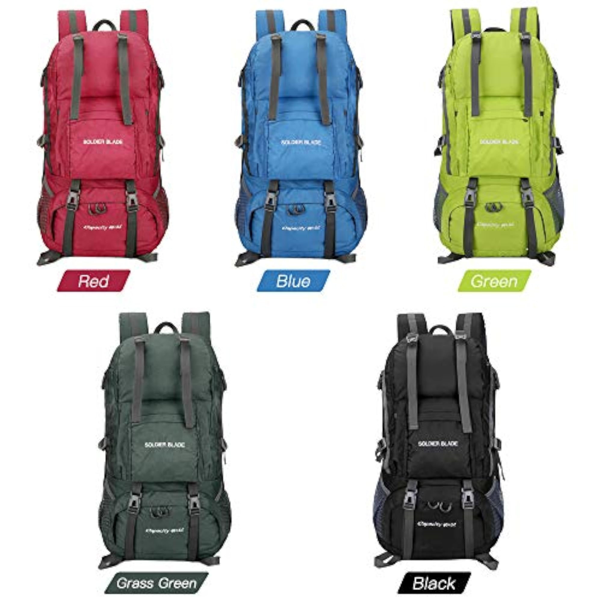45L Hiking Backpack Large Waterproof Travel Pack