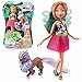 Flora avec Animal Féerique Magiwolf Amarok | Poupée Fairy Pet 28 cm | Club Winx