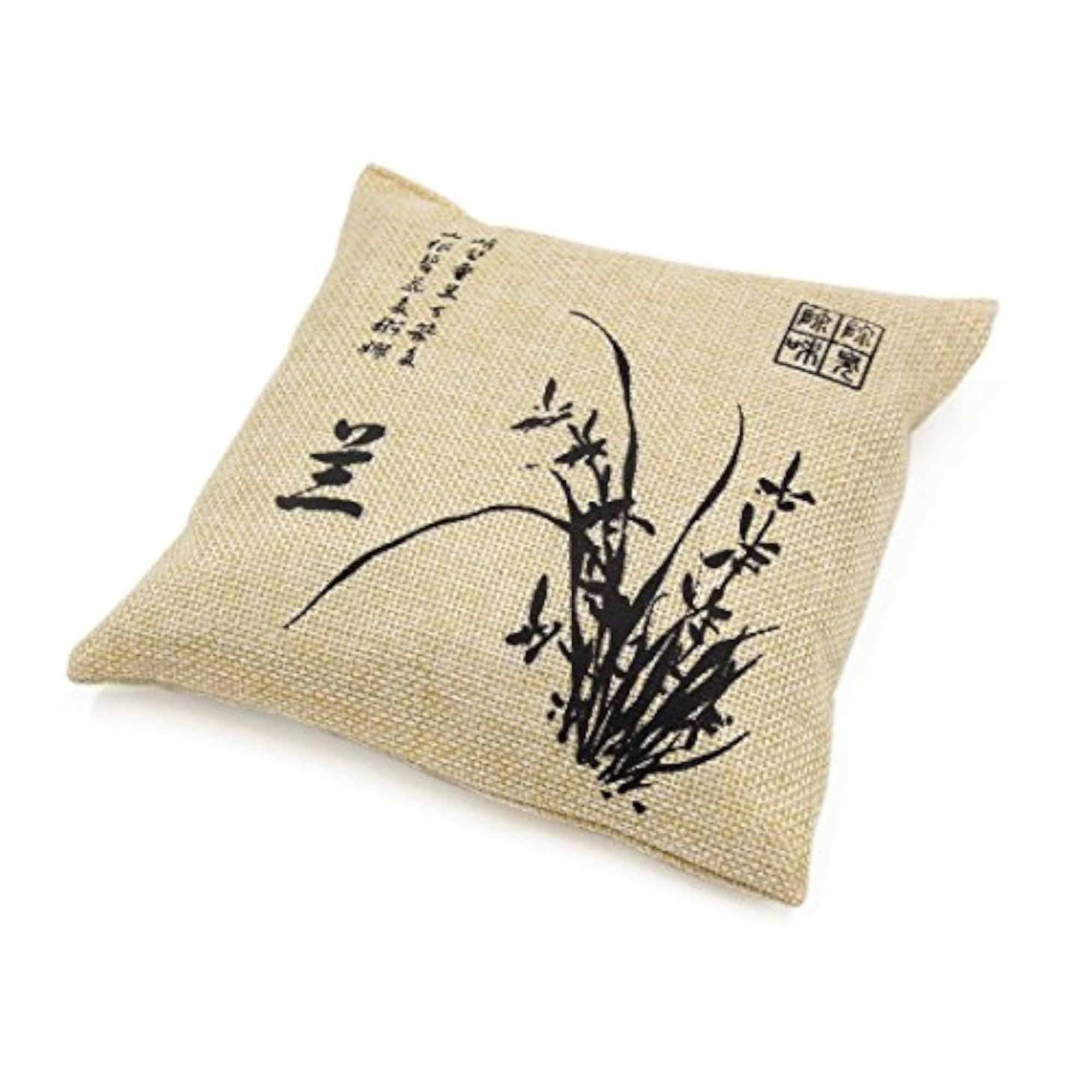 Beige Square Activated Carbon Charcoal Deodorant Bag for Car
