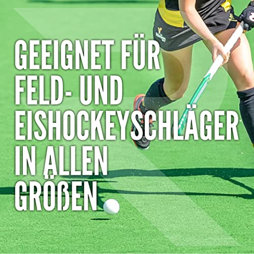 Raquex Cushion Hockeyschläger-Griff: Supergriffiger Hockeygriff, Über 2 m Lang, Minimiert Vibrationen, Abschlussband im Lieferumfang Enthalten