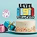 9 LEVEL UNLOCKED Birthday Cake Topper - 9th Happy Birthday Gamepad Cake Topper - Video Game Kids Boy Girl Bday Party Decorations Supplies - Handmade black gold red blue Glitter
