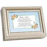 Dear Aunt Champagne Silver Music Box/Jewelry Box Plays You Light Up My Life