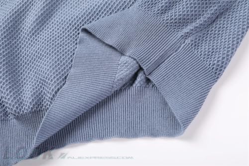 Men's Vintage Long Sleeve Button Sweater Business Wool Blends Knitted Pullover Lapel Knitted Golf Sweater3