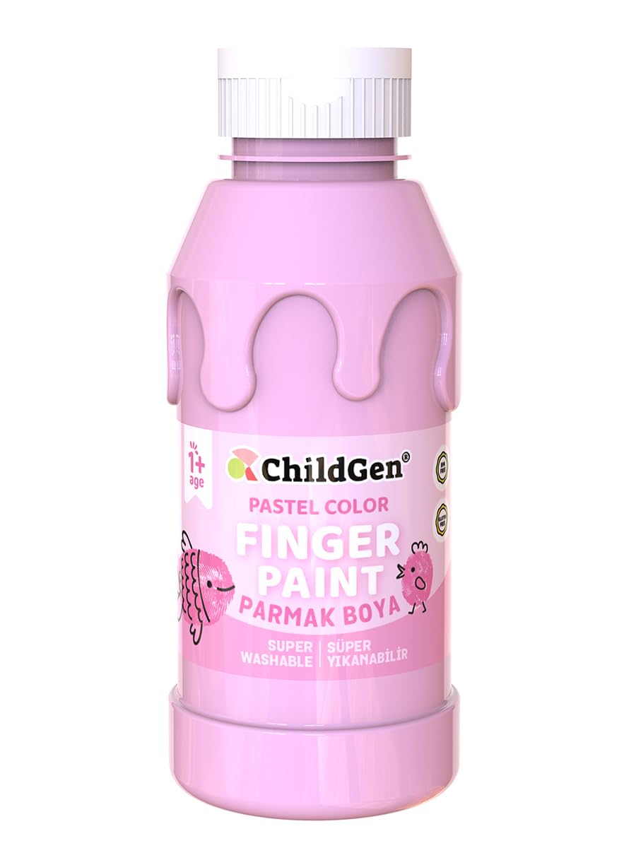 Süper Yıkanabilir Parmak Boya 350ml - Pembe