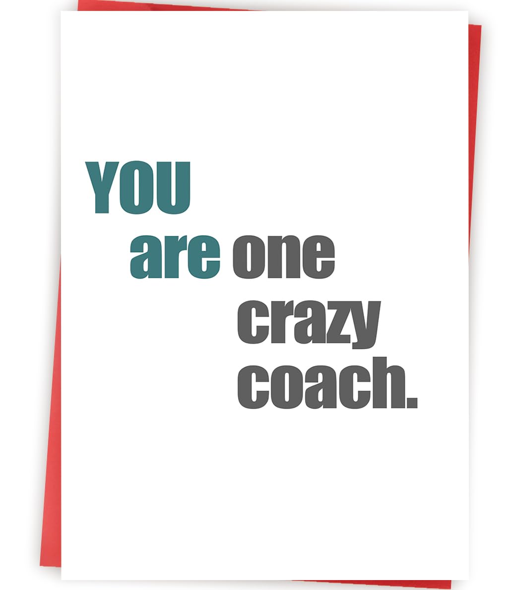 Abeletree Thank You Card for Coach, Basketball Soccer Coaches Appreciation Gifts for Men Women