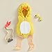 Lizxun Baby Boys Girls Halloween Cosplay Costume Sleeveless Hoodies with Stockings Infant Toddler Baby Dress Up Clothes (E-Yellow Duck, 18-24 Months)