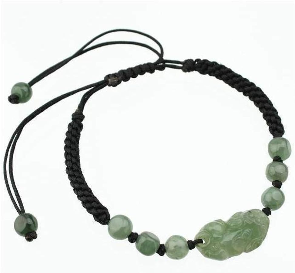 Feng Shui Braccialetto Braccialetto di Giada Naturale Feng