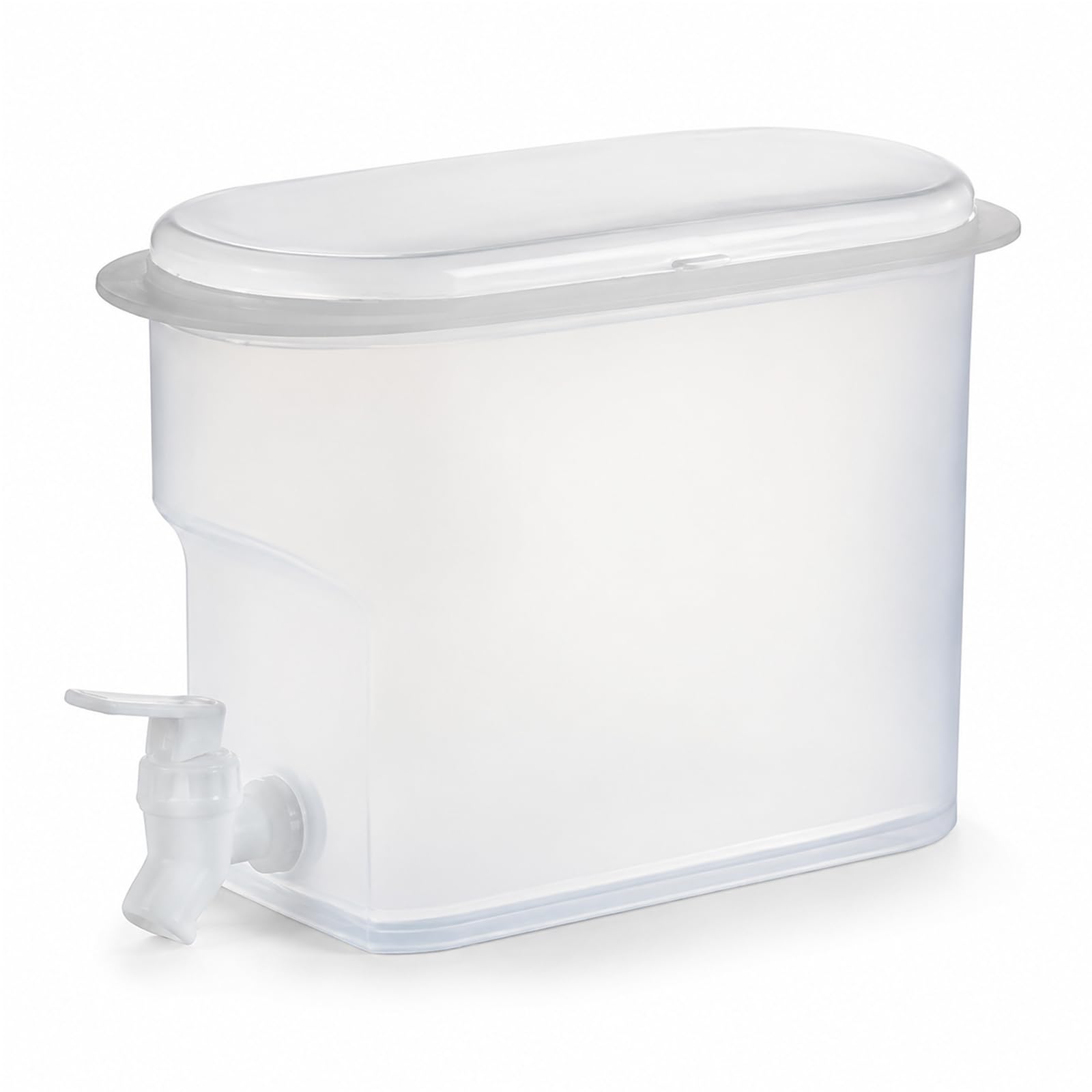 1Gal/3L Plastic Drink Dispenser with Tap for Fridge, Lemonade Jug