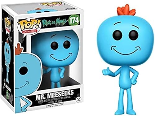 Funko Pop Animación Rick and Morty - Figura de vinilo Mr Meeseeks estilos pueden variar