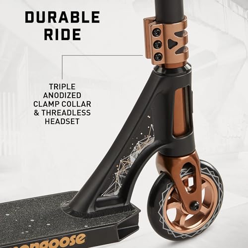 image for Mongoose Rise 110 Expert Freestyle Stunt Trick Scooter, Lightweight Al
