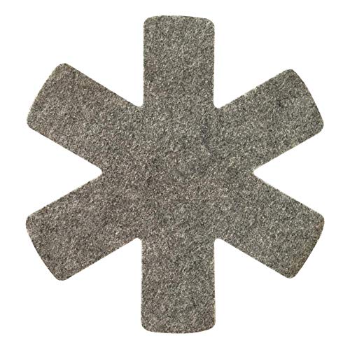 QUUY 3Stück Pfannenschutz Premium Pfannenschoner Filz Vlies Leicht Stapelpfannenschutz Topfunterteiler Pads Pfannentrenner-Pads Zum Schutz Und Trennen Von Töpfen Und Pfannen, 26cm Cover