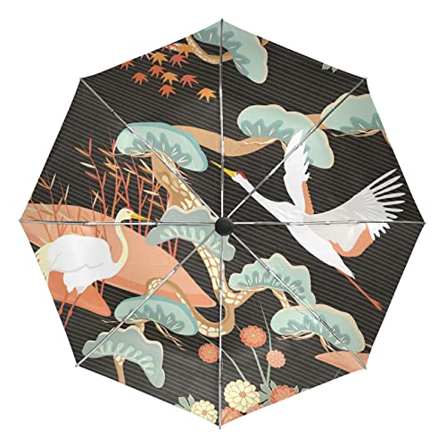 Parapluie de voyage automatique cygne pour plage et sorties femmes