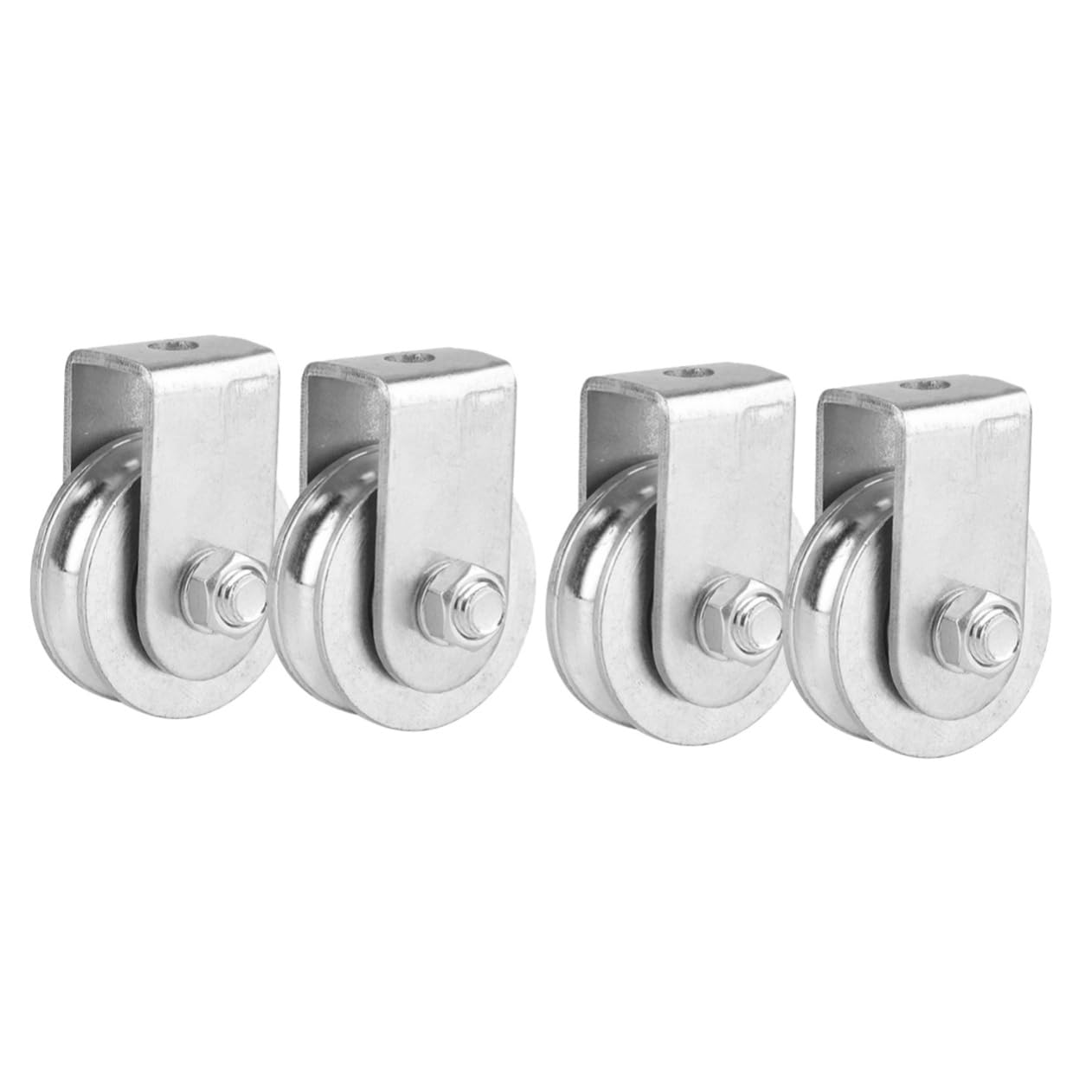 4pcs Single Swivel Pulley Heavy Duty Cable Pulleys Lifting for Heavy Lifting Industrial Use