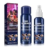 Spray de purpurina para el cabello y el cuerpo: spray de purpurina corporal que se puede utilizar en cara, cabello, cuerpo, uñas, manualidades y cualquier área que quieras iluminar. Te permite brillar en cualquier ocasión como lágrimas encantadoras o clavícula para reflejarlas. En nuestro cabello, nos gusta mezclar con la trenza media o pintura. Espolvorea un poco en la clavícula y los hombros para producir excelentes resultados.