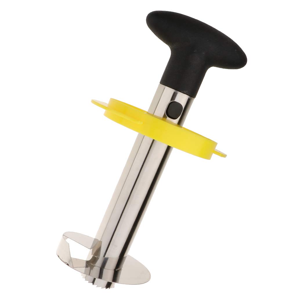 Stainless Steel Pineapple Corer Slicer Cutter Wedger Core Remover Black